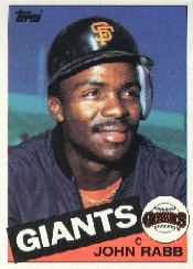 1985 Topps Baseball Cards      696     John Rabb